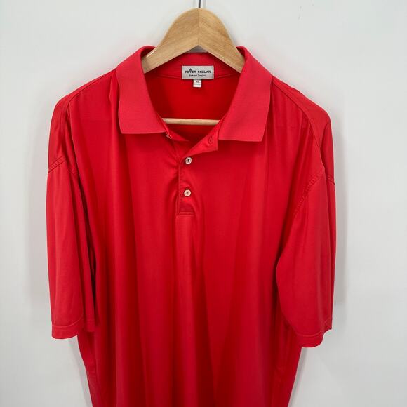 PETER MILLAR Summer Comfort Pink Polo // XL - Picture 2 of 8